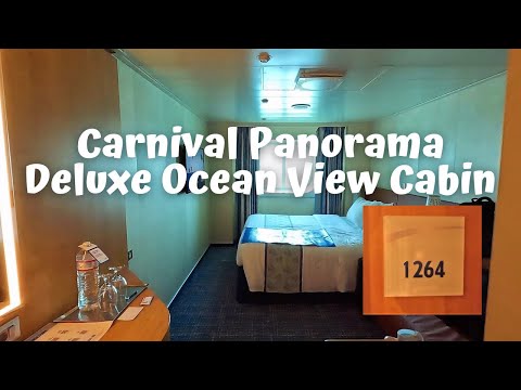 CARNIVAL PANORAMA DELUXE OCEANVIEW CABIN TOUR | STATEROOM 1264 | CATEGORY 6M