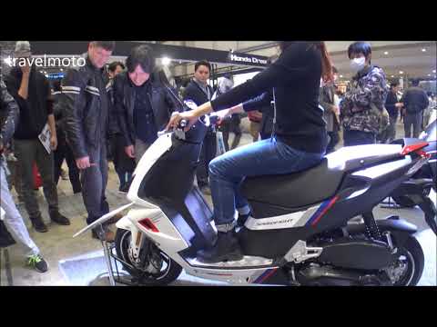 The 2018 Peugeot SPEEDFIGHT scooters - tall rider 190cm (6,2ft)
