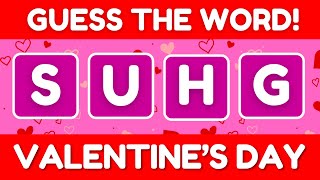 Unscramble 10 Words | Valentine's Day ESL Vocabulary Game 💖 (Word Scramble)