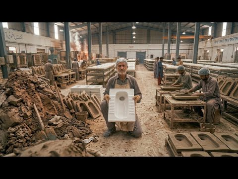 Amazing Process of Making Asian’s Squat Toilets Seat | Mega Factory Mass Production 