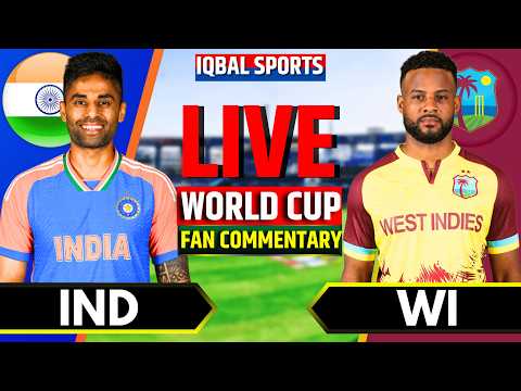 IND vs WI Live Fan Commentary, T20 World Cup | India vs West Indies Live | Live Cricket Match Today