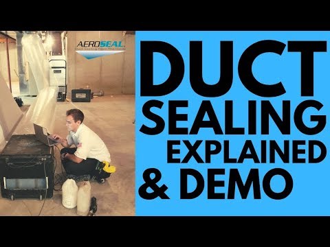 Duct Sealing with Aeroseal Demonstration (Duct Sealing Explained)