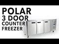 U-Series G600 417 Ltr 3 Door Stainless Steel Freezer Prep Counter Product Video