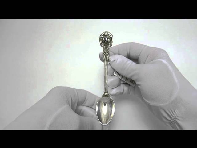 Серебряная ложка знак зодиака "Весы" Видеообзор