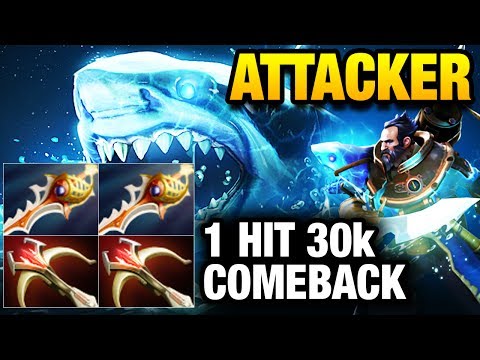 !Attacker Kunkka with One Shot Items Build - 2 Rapiers 2 Daedalus