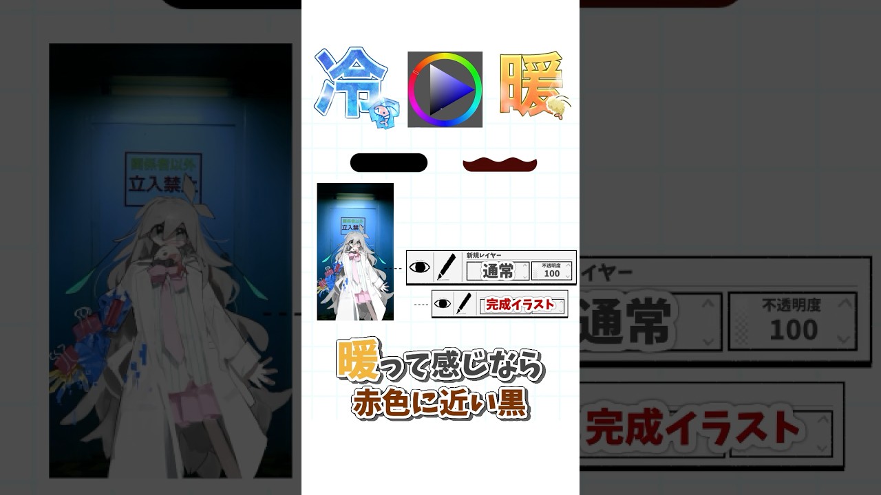 【イラスト解説】キャラクターを照らすぞ！～ミステリアスにぴったり演出～🦐🎨CLIP STUDIO PAINT #イラスト #イラストレーター  #新人vtuberを発掘せよ