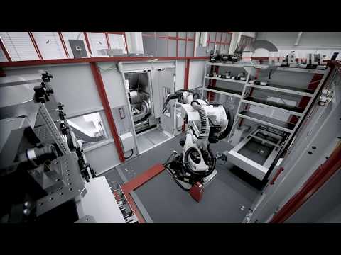 Robotersystem RS 2 Kombi mit integriertem Kanban-Speicher