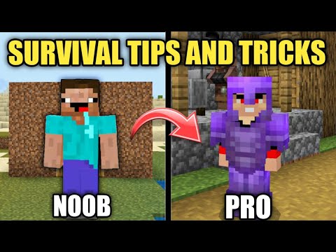 BEST SURVIVAL TIPS AND TRICKS WHICH MAKE YOU PRO IN MINECRAFT || MINECRAFT SURVIVAL TIPS AND TRICKS