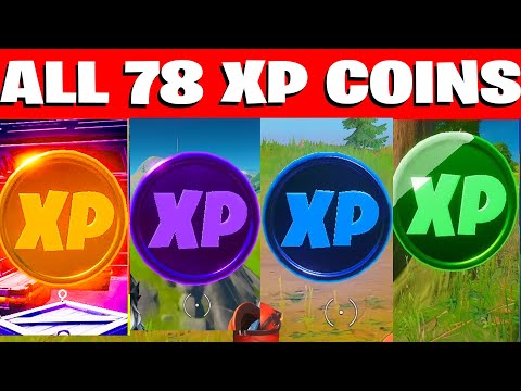 All 78 XP COINS LOCATIONS IN FORTNITE SEASON 4 Chapter 2 (WEEK 1-8)