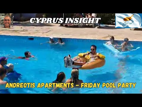 Pool Party, Andreotis Apartments, Protaras Cyprus - Freddie Mercury Tribute.
