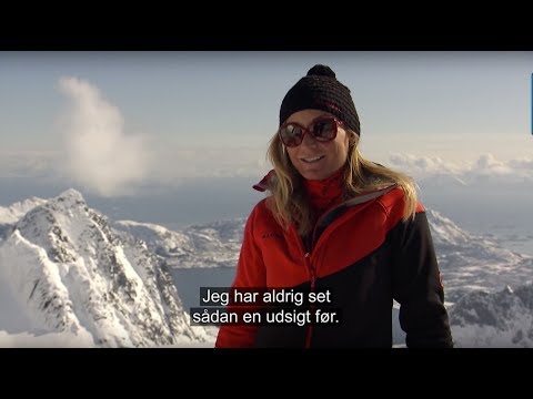 Anja in Lofoten with the Mammut 150 Peaks Project - short clip with Danish subtitles
