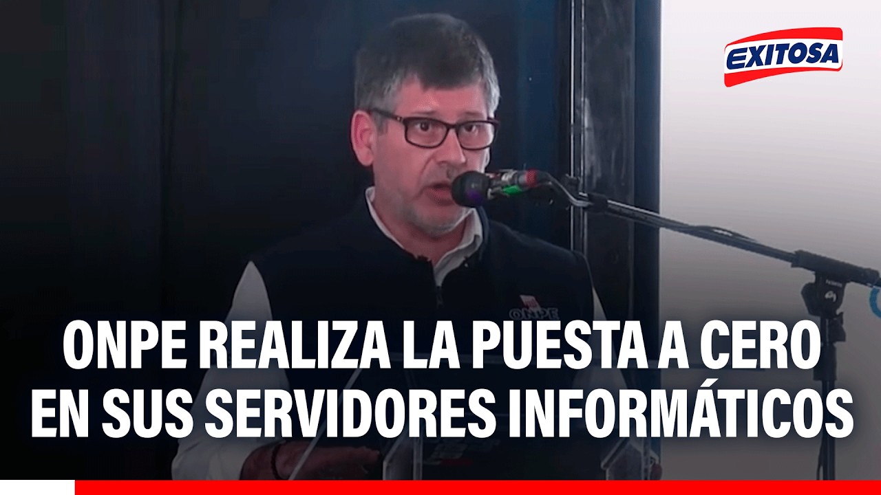 🔴🔵 ONPE realiza la puesta a cero en sus servidores informáticos durante la jornada electoral