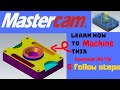 Milling Toolpaths Tutorial Mastercam Tutorials For Beginners Download CAD File