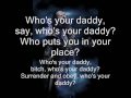 lordi who's your daddy lyrics 