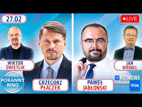 🔴 PORANNY RING 7:30 - GRZEGORZ PŁACZEK, PAWEŁ JABŁOŃSKI