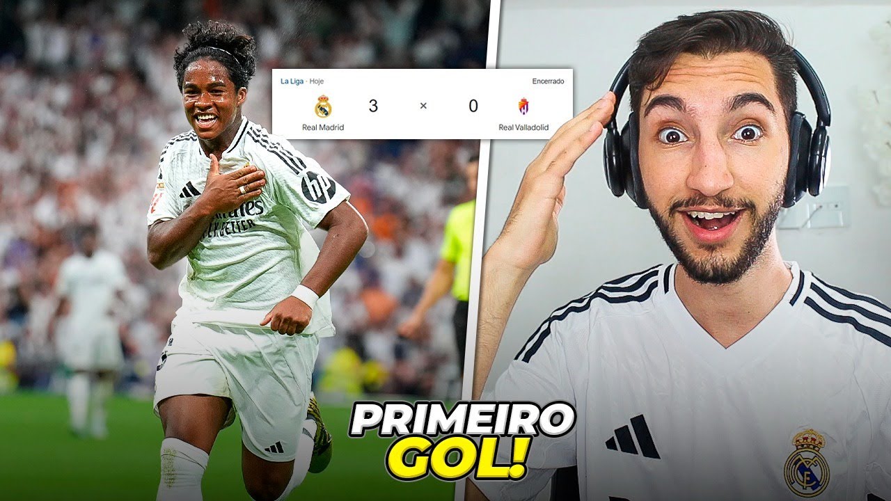 Real Madrid 3 x 0 Valladolid - PRIMEIRO GOL DO ENDRICK!⭐