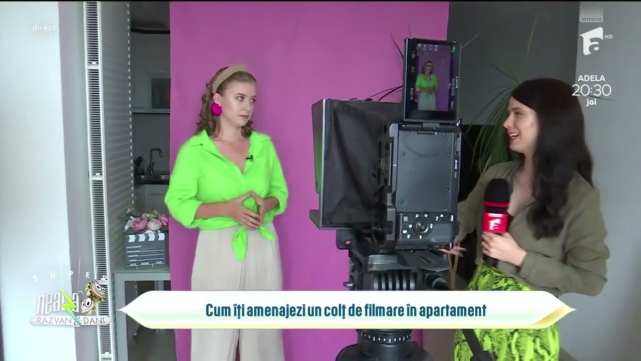 Cum îți faci un studio la tine acasă? Georgiana Mihăilă la Neatza cu Răzvan și Dani