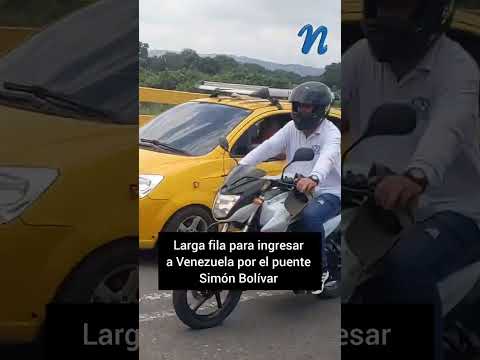 Larga fila para ingresar a Venezuela por el puente Simón Bolívar | #tachira #frontera #reporte