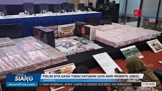 Polisi Sita Uang Tunai Ratusan Juta Dari Website Judol