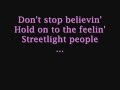 Journey - Don't Stop Believin' (LYRICS)