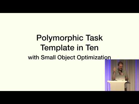 Sean Parent - Polymorphic Task - Secret Lightning Talks @ Meeting C++ 2017