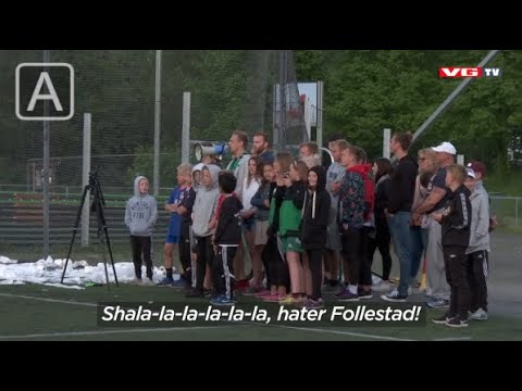 Follestad prøver seg som keeper, Mads har ordnet heiagjeng.