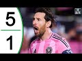 Lionel Messi 2 Goal Inter Miami Vs Columbus Crew 5 1 Extended Highlights Goals 2025