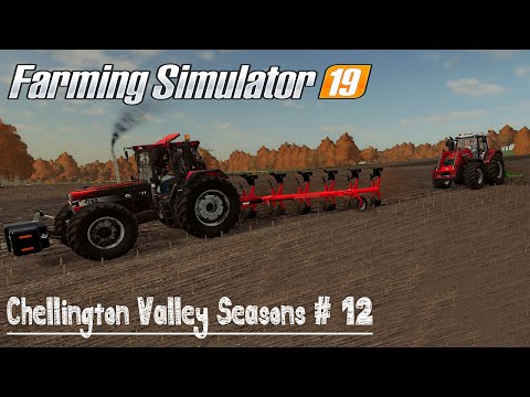 Soybean Harvesting & Field Plowing | Chellington Valley Seasons # 12 | FS19 TimeLapse