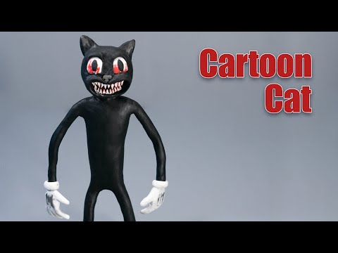 Making Cartoon Cat with Clay | Trevor Henderson creature