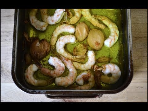 Olive Oil Poached Shrimp