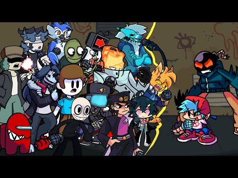 FNF Lo-Fight But Everyone Sings It (Lo-Fight but every turn a different character sings it)