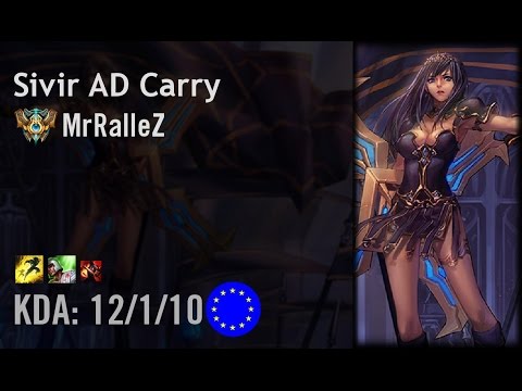 Sivir AD Carry vs Tristana - MrRalleZ - EUW Challenger Patch 6.9