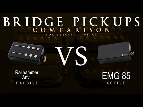 Railhammer ANVIL vs EMG 85 - Bridge Guitar Pickup Comparison Tone Demo