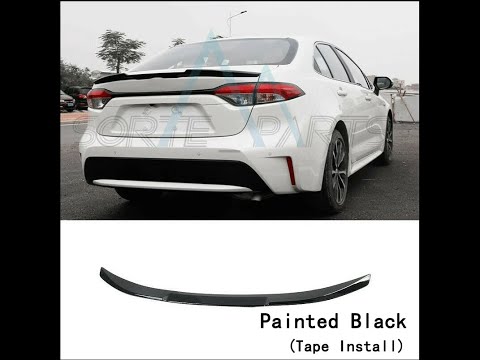One Way To Make Your Toyota Corolla Sportive Rear Lip Spoiler Installation