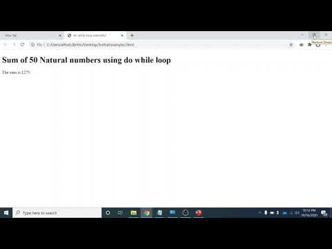 Chapter 3 Advanced Javascript Do While Loop