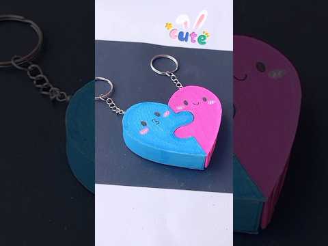 💝DIY BFF keychains💝 #shorts #tonniartandcraft #art #love #diy #craft