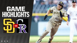 Padres vs. Rockies Game Highlights (4/24/24) | MLB Highlights