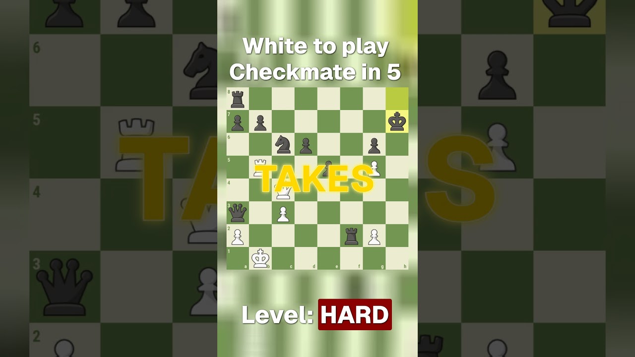 Daily chess puzzle ♟️ | Level: Hard | Checkmate in 5 | Apr 11, 2026