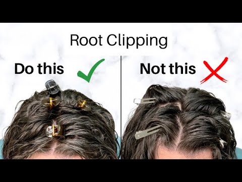 Root Clipping for Volume on Wavy/Curly Hair with NO...