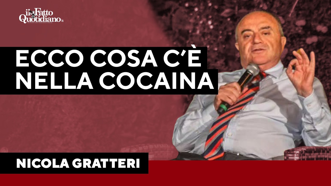 Cemento, urina e acetone: Gratteri spiega il disgustoso segreto della Cocaina