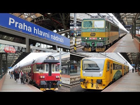[Praha hl.n.] Vlaky Praha hlavní nádraží / Trains in Prague