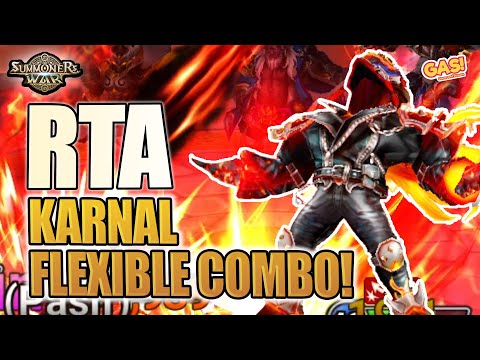 [RTA] KARNAL as META BRUISER COMBO! FLEXIBLE COMBO! - Summoners War Sky Arena #summonerswar #arena