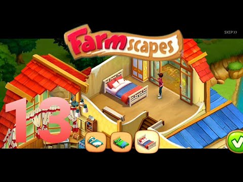 FARMSCAPES PLAYRIX Gameplay Story - New Day - Home Renovation Part 1