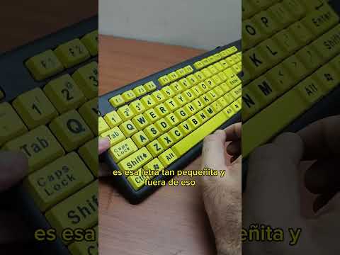 Teclado Alto Contraste para personas con Baja Visión🧑🏻‍🦯😲♿ Tecnología asistiva Accesibilidad Digital