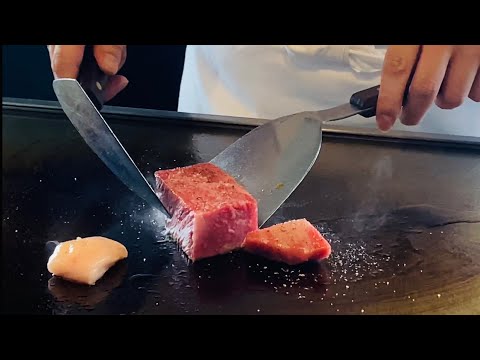 A5 Kuroge Wagyu Teppanyaki  Lunch  in JAPAN【4K】