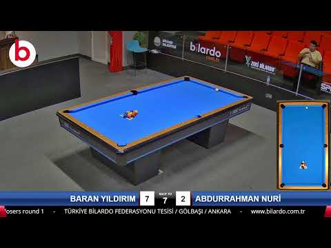 BARAN YILDIRIM & ABDURRAHMAN NURİ Bilardo Maçı - 