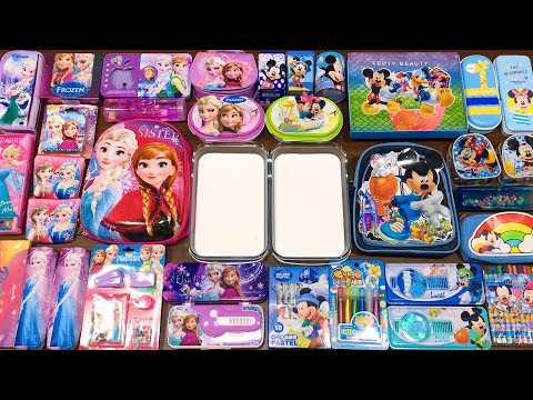 Special Series 25 PRINCESS FROZEN and MICKEY MOUSE | PURPLE vs BLUE! Mixing Random Things into Slime