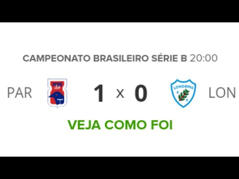 Paraná 1 x 0 Londrina - Melhores Momentos - Série B - 28/10/2019 | Futebol