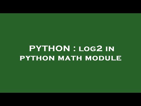 Python Log2 In Python Math Module