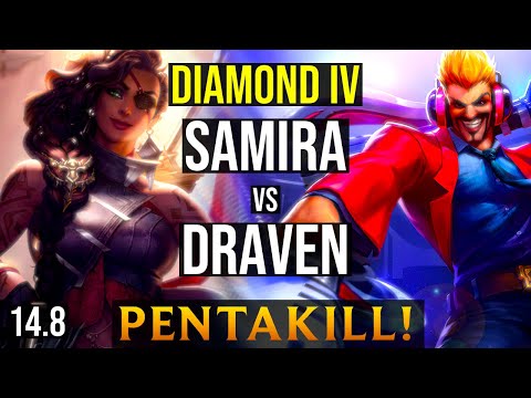 SAMIRA Bot vs DRAVEN | EUW Diamond IV - Patch 14.8
